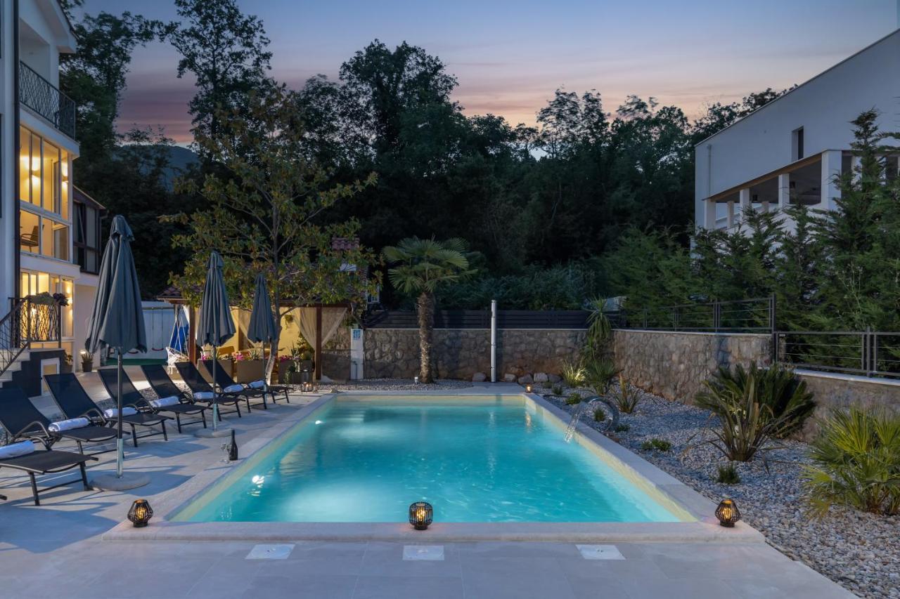 Villa Adriatic, Apartment Enio With Swimming Pool, Panoramic Sew View, Free Parking Ičići Exteriér fotografie