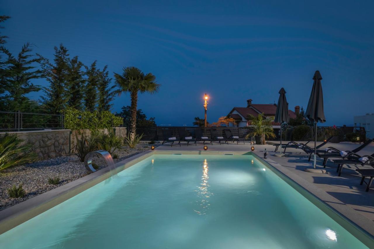 Villa Adriatic, Apartment Enio With Swimming Pool, Panoramic Sew View, Free Parking Ičići Exteriér fotografie