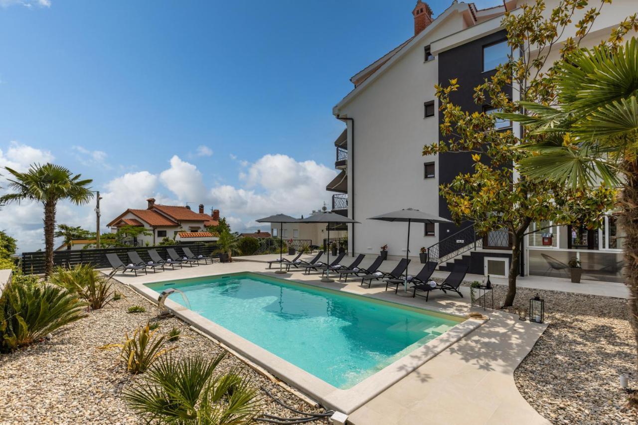 Villa Adriatic, Apartment Enio With Swimming Pool, Panoramic Sew View, Free Parking Ičići Exteriér fotografie