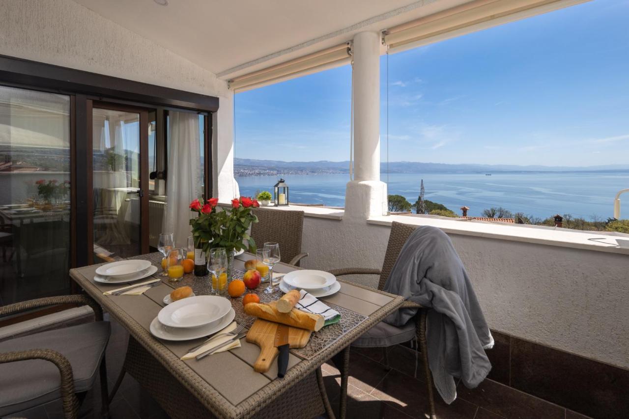 Villa Adriatic, Apartment Enio With Swimming Pool, Panoramic Sew View, Free Parking Ičići Exteriér fotografie