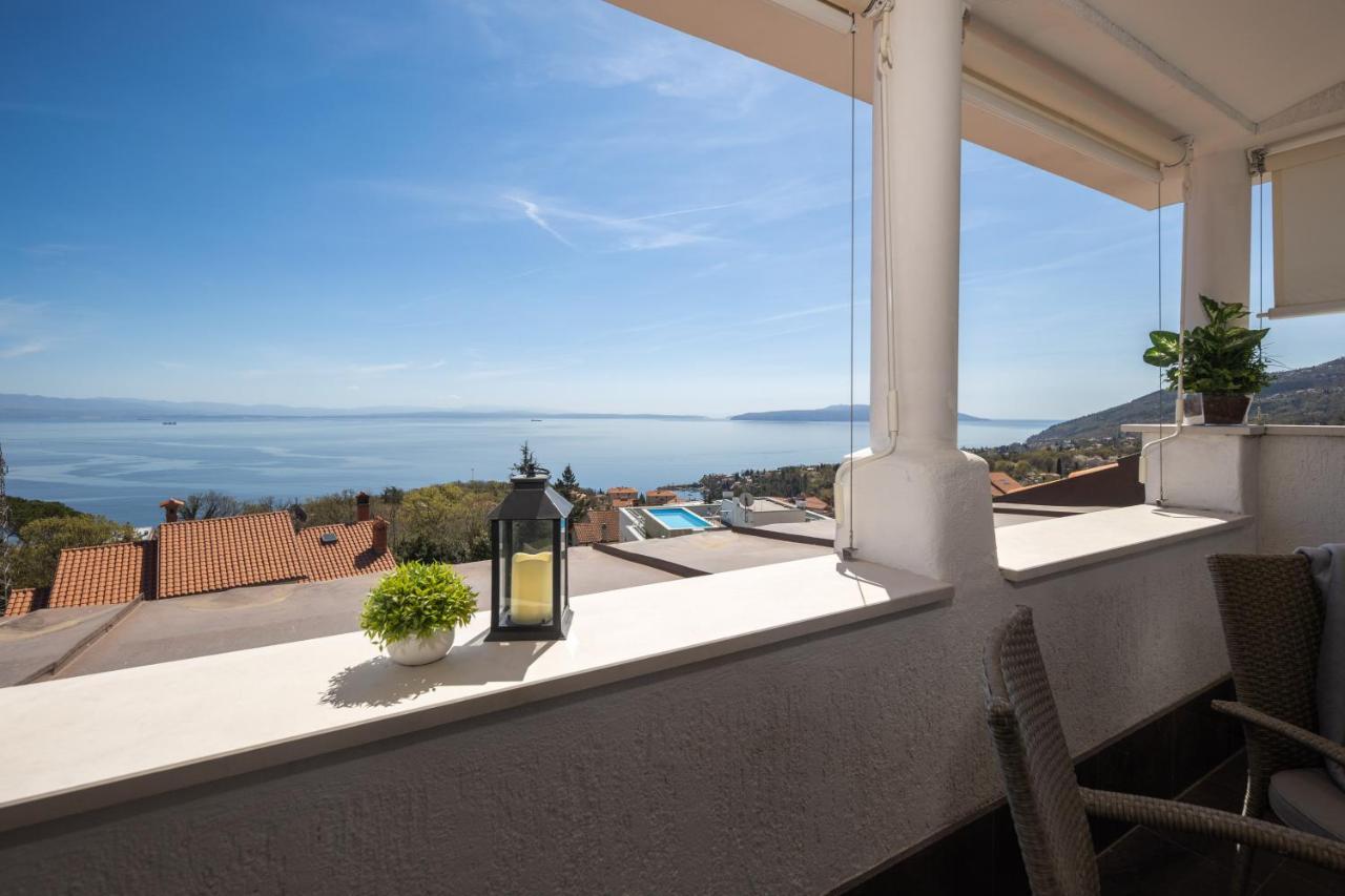 Villa Adriatic, Apartment Enio With Swimming Pool, Panoramic Sew View, Free Parking Ičići Exteriér fotografie